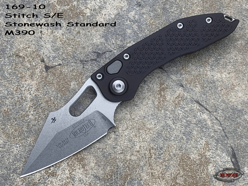 Microtech ΢ 169-10 Stitch S/E Stonewash Standard ʷ   M390ʯϴ  ս(ֻ